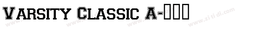 Varsity Classic A字体转换